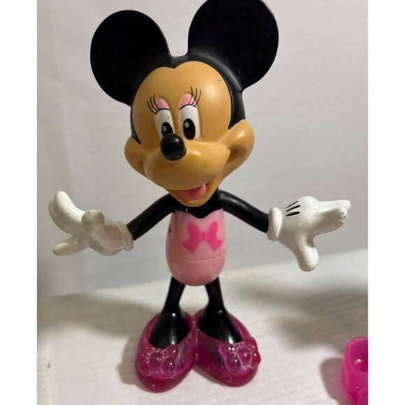 2 Disney Minnie Mouse Bow-Tique Snap N Style Dolls Outfit Shoes - Picture 4 of 11